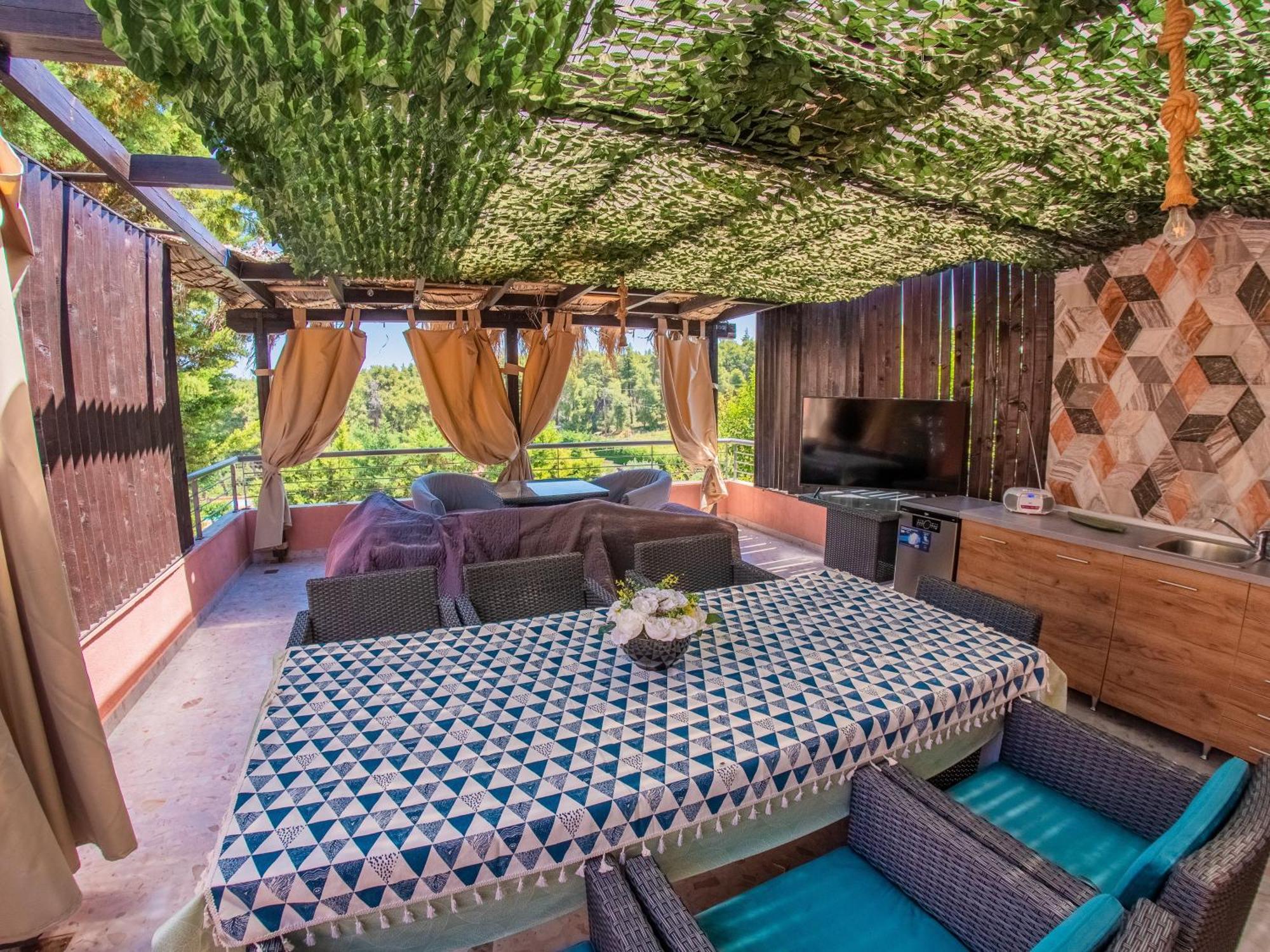 Deluxe Sani Relax Villa Exterior photo